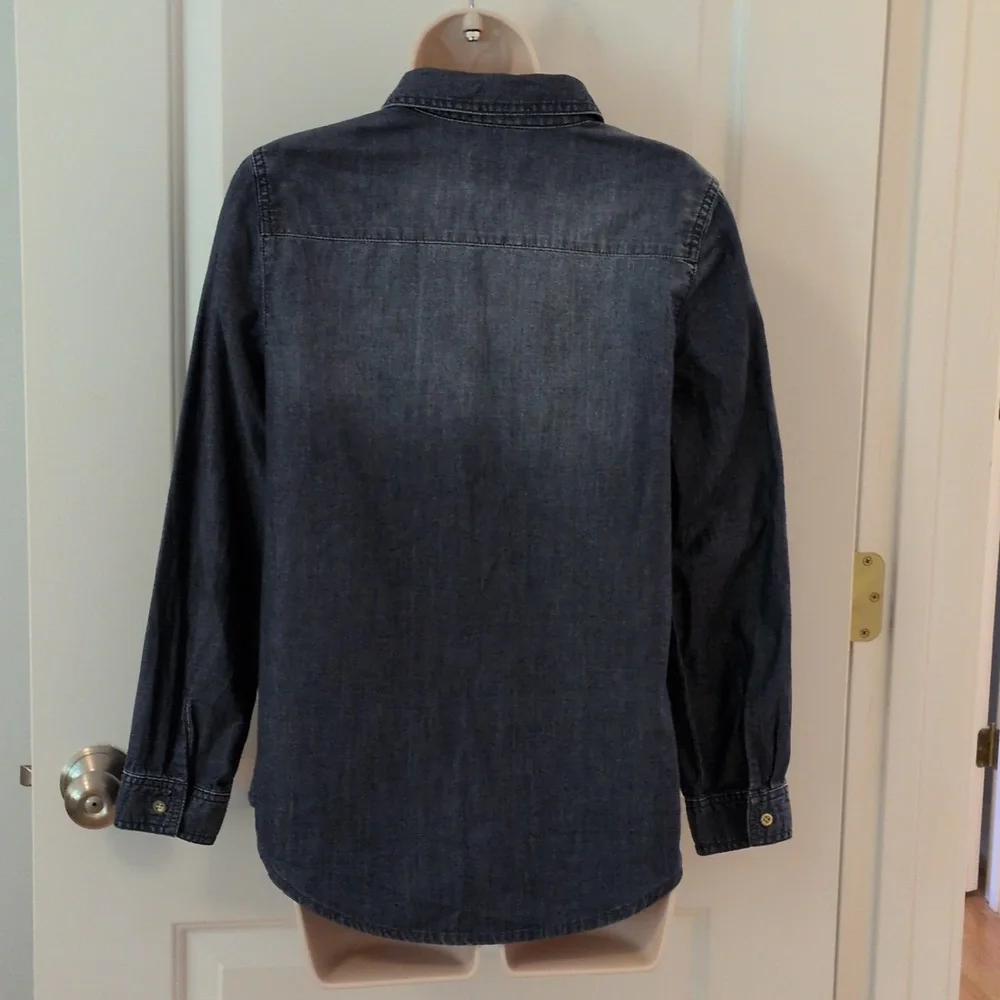 Chico's Denim Button Down Top - Picture 4 of 11